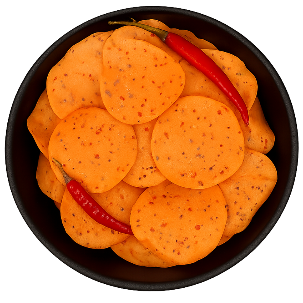 Red Chili Rice Papad